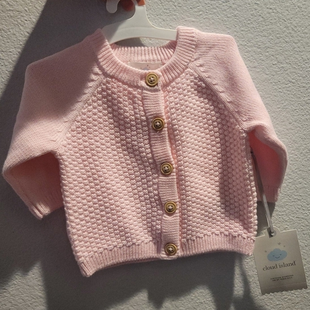 Pink baby sweater